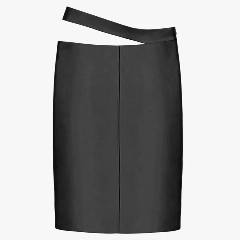 LEATHER MIDI SKIRT KAIA X ZARA